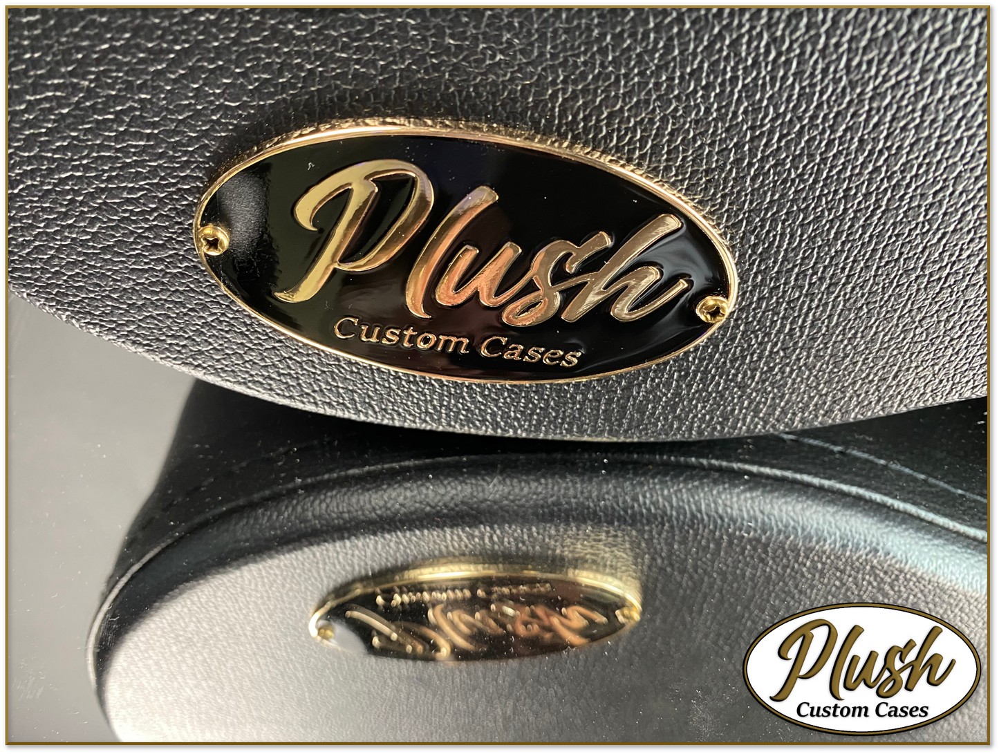 Plush-Paul LP Custom Guitar Case Black Tolex with Cream Fur