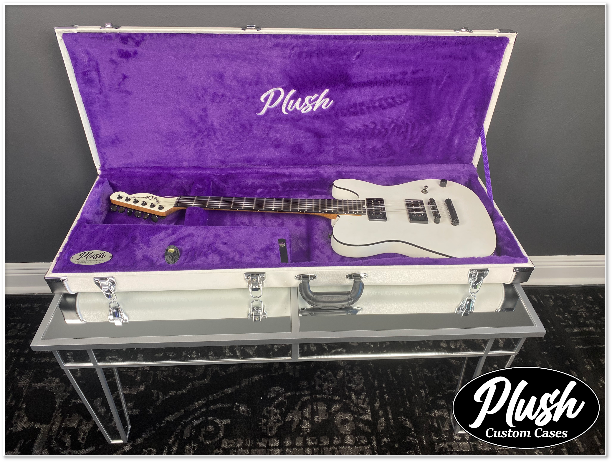 Purple top guitar case