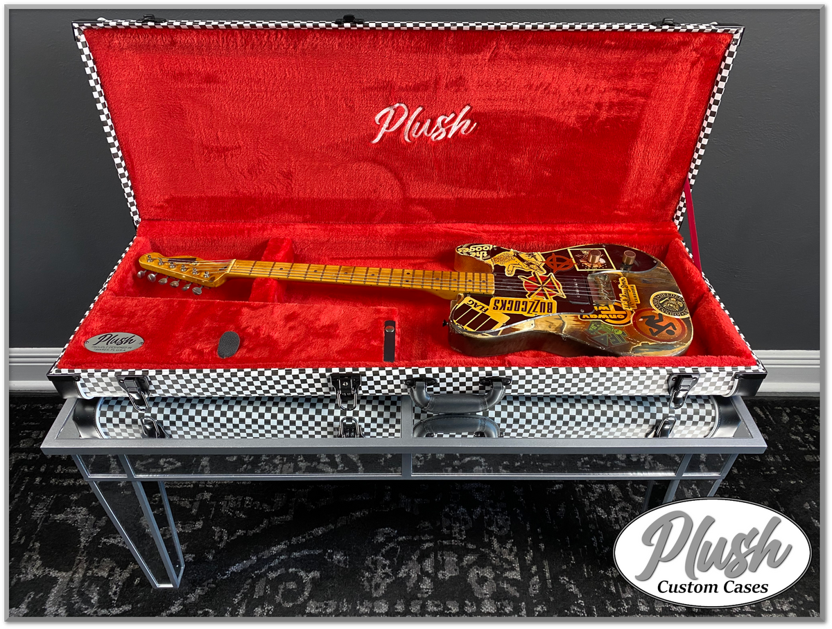 PlushCaster Tele®/Strat® Custom Guitar Case Black & White