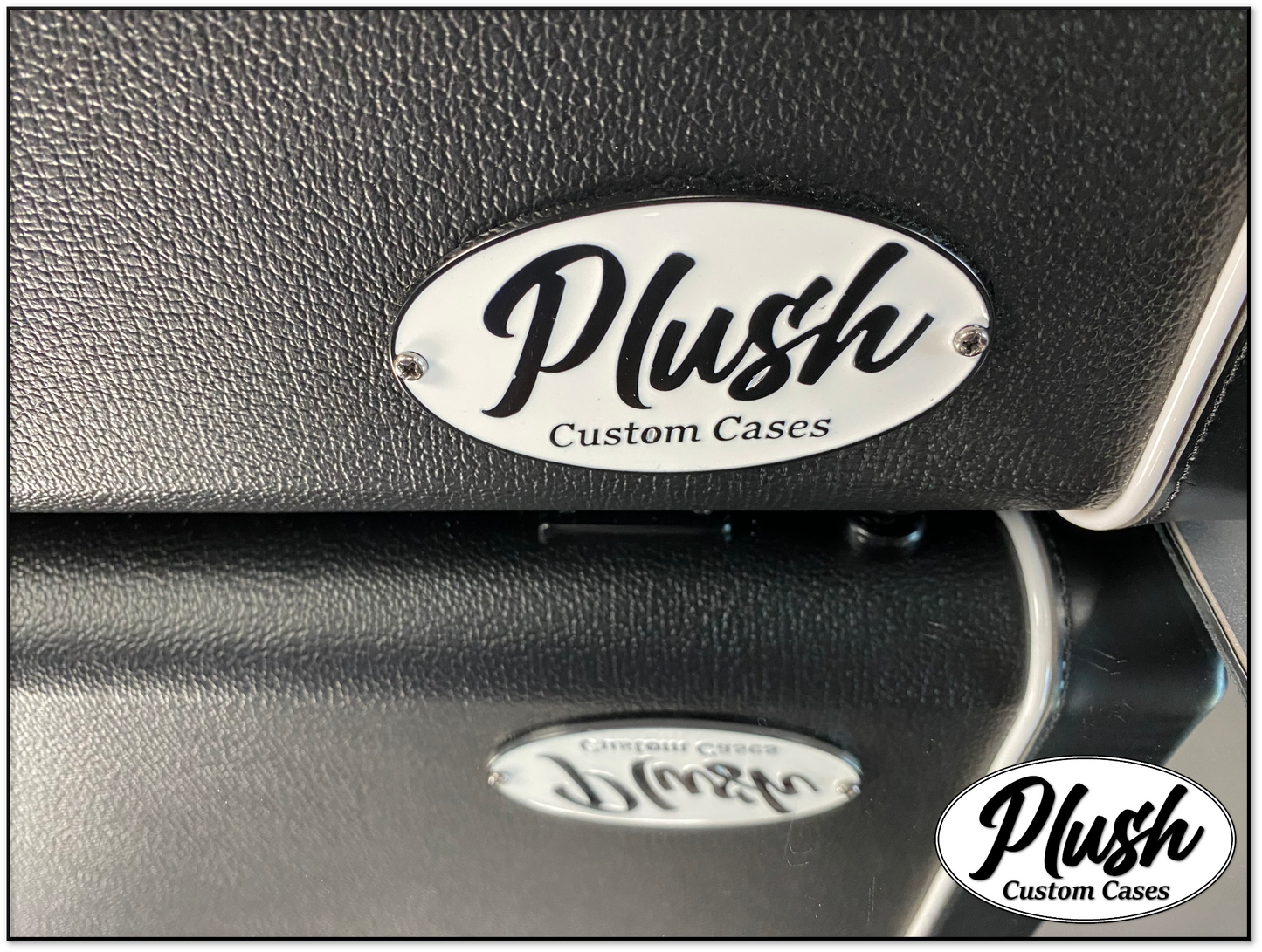 PlushMaster Jazz/Offset Custom Guitar Case Black Tolex with Black Fur